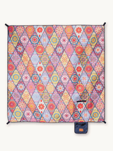 Mosaics - Couverture de pique-nique et de plage (isolée) 200 x 200 cm - XXL Tapis de pique-nique en PET recyclé - imperméable et isolant