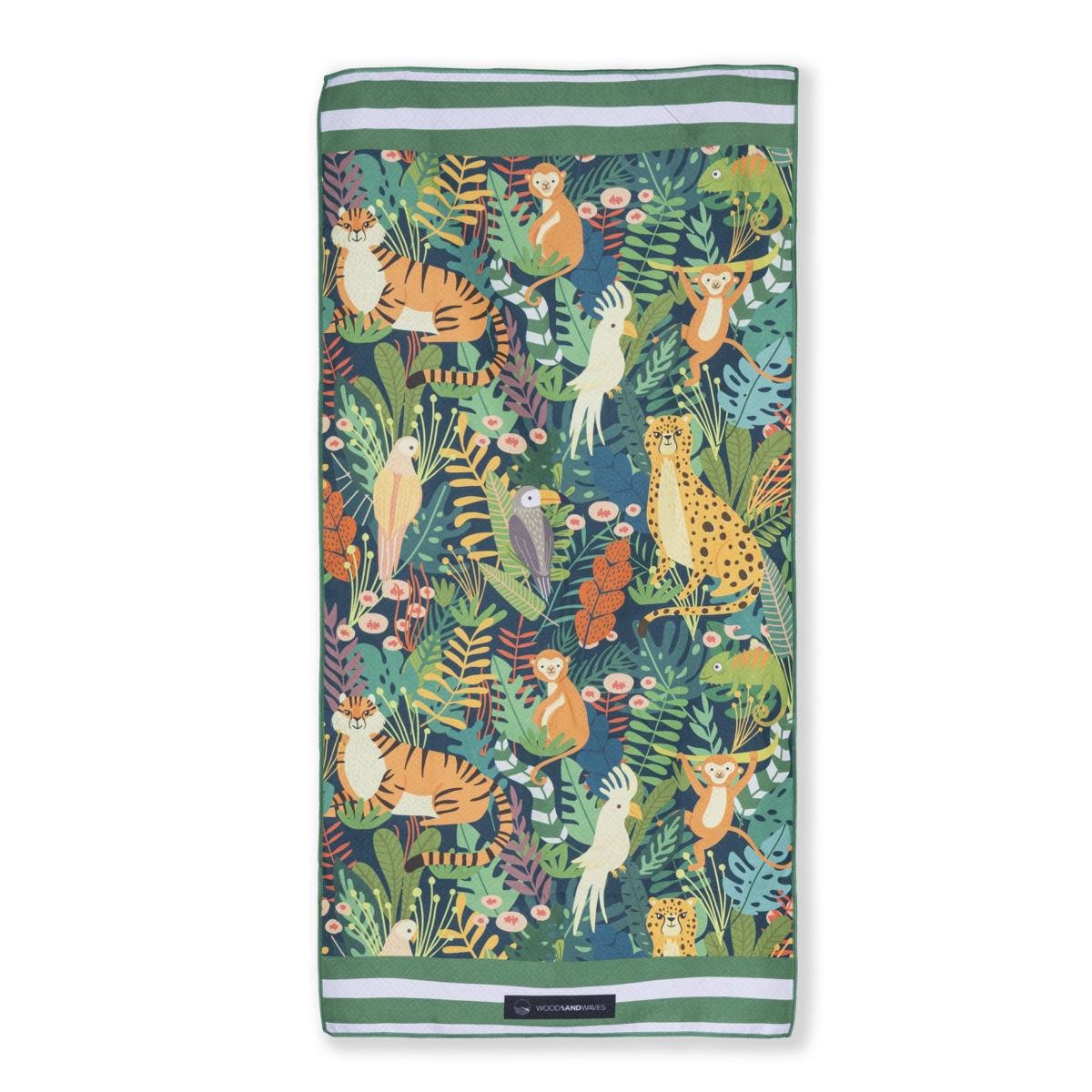 Jungle Tales - Strandtuch für Kinder - schadstofffrei & sanft zur Haut - woodsandwaves.co