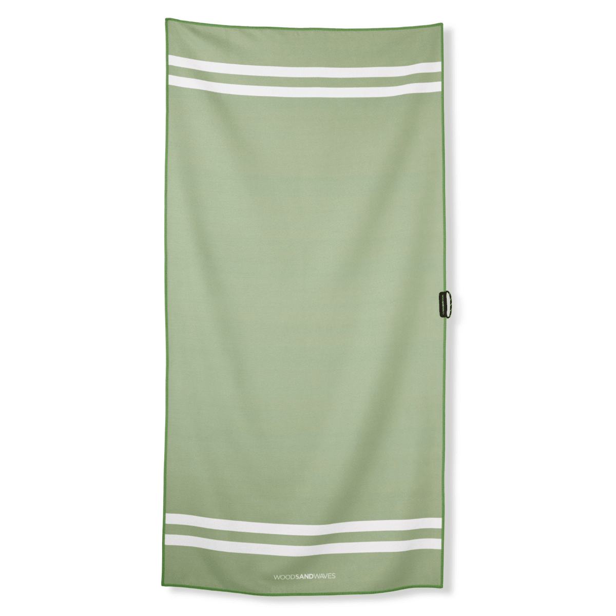 Stripes Green Matcha - Duschhandtuch aus Premium Mikrofaser - angenehm auf der Haut - woodsandwaves.co